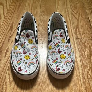 Vans Flour Shop Rainbow Sneakers Pride Size 8.5